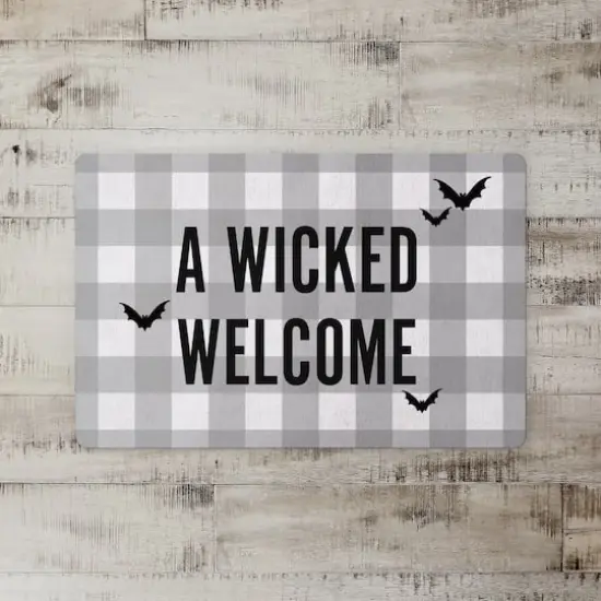 Wicked Home Gray Floor Mat {3}