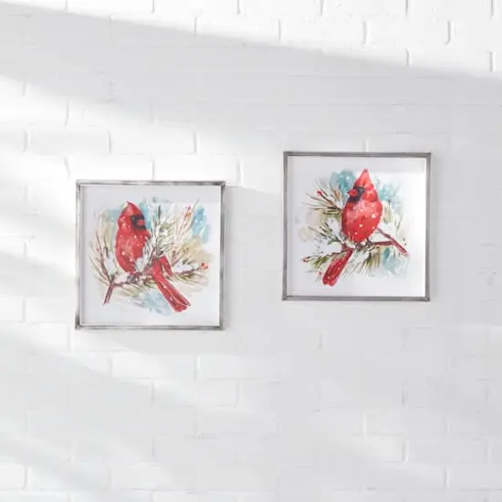 Cardinal and Pine Frame Set {5}