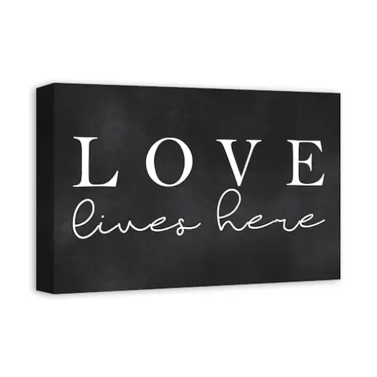 Love Lives Here Canvas Art {3}
