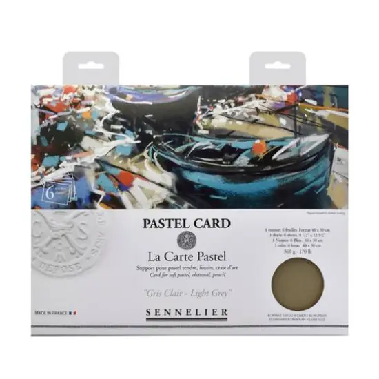 Sennelier La Carte Pastel Card Pochette Monochromatic Light Gray {1}