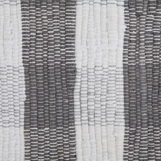 DII&reg; Buffalo Check Rag Rug, 2.25ft. x 6ft. Gray {4}
