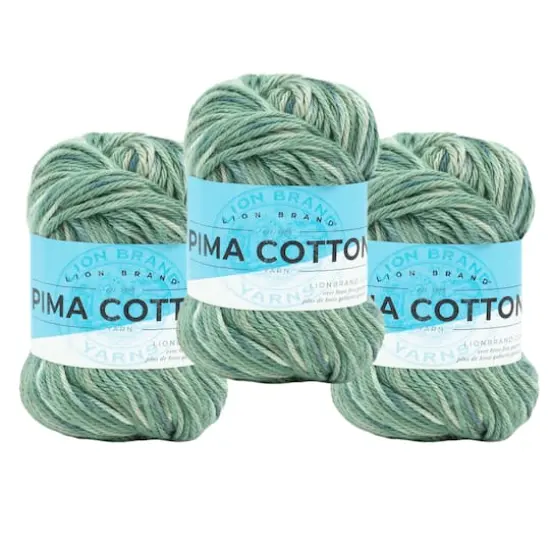 3 Pack Lion Brand&reg; Pima Cotton Yarn Patagonia {1}