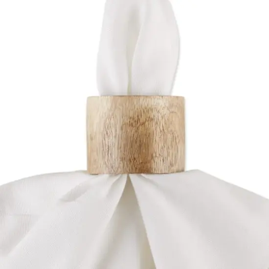 DII&reg; Light Finish Wood Band Napkin Rings, 6ct. {3}