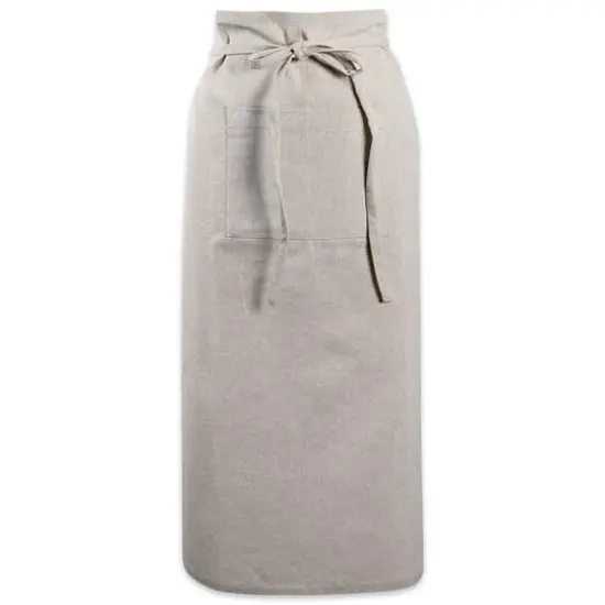 DII&reg; Solid Chambray Bistro Apron Natural {1}