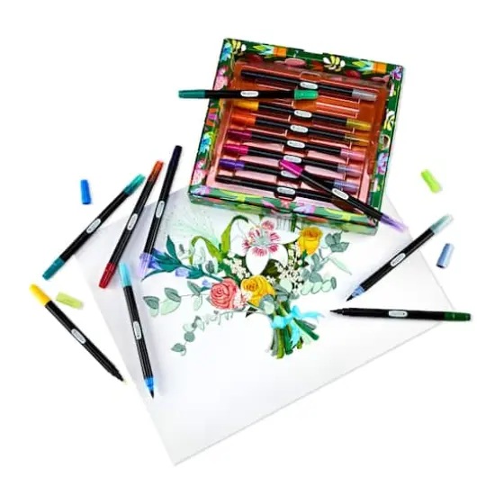 Crayola&reg; 32 Color Brush & Detail Dual Tip Markers {4}