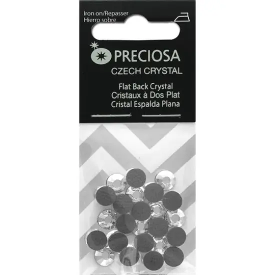 John Bead Preciosa VIVA12 Hot Fix Flatback Czech Crystals, SS30 {1}