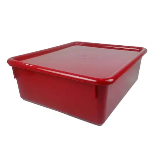 Romanoff&reg; Double Stowaway&reg; Tray with Lid Red {1}