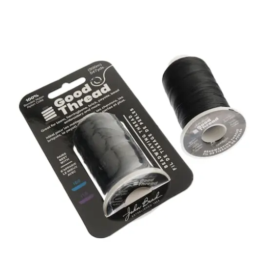 John Bead Good Thread Beadweaving Thread Black {4}