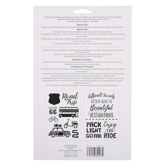 Road Trip Stencils, 7" x 10" by Craft Smart&reg; {5}