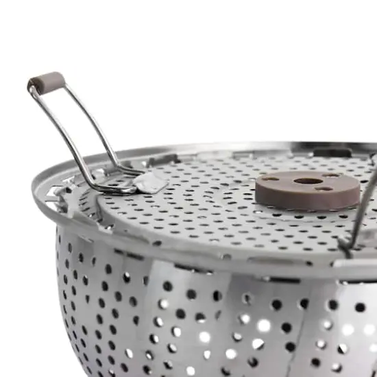 Martha Stewart Stainless Steel Folding Steamer Insert with Taupe Handle {5}