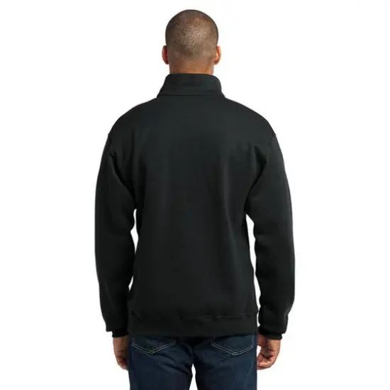 JERZEES&reg; NuBlend&reg; 1/4-Zip Cadet Collar Sweatshirt Black {6}