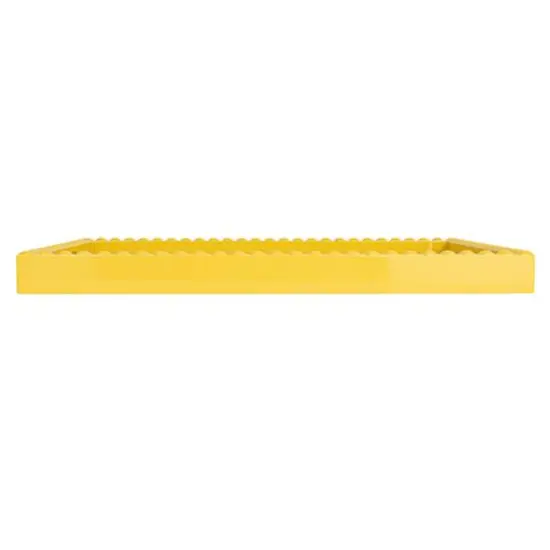 Hello Honey&reg; 19" Yellow Sunny Wood Tray with Handles {9}