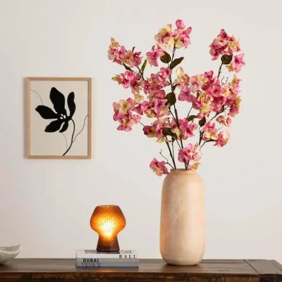 47" Light Pink Bougainvillea Flower Stems, 3ct. {3}