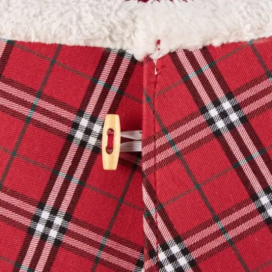 DII&reg; Red Plaid Holiday Tree Collar {7}
