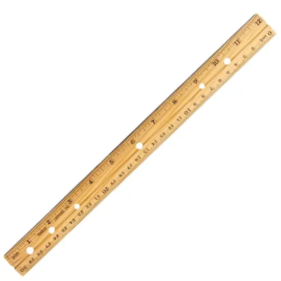 Charles Leonard Economy 12" Wood Ruler, 48ct. {3}