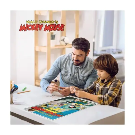 Walt Disney's Mickey Mouse Classic in "Ye Olden Days" 3D Lenticular Jigsaw Puzzle in a Collectible Tin Book: 300 Pcs {6}
