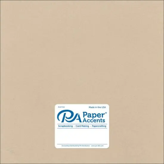 PA Paper&trade; Accents 12" x 12" Pearlized Cardstock, 25 Sheets Taupe {1}