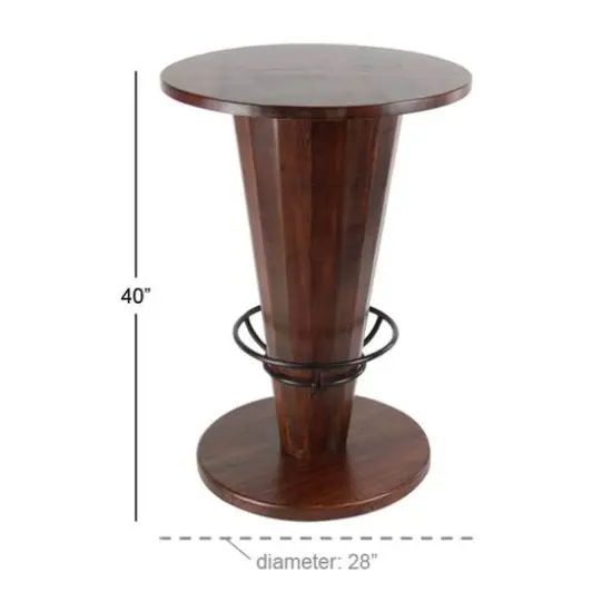 40" Brown Gum Tree Wood Rustic Dining Table {5}