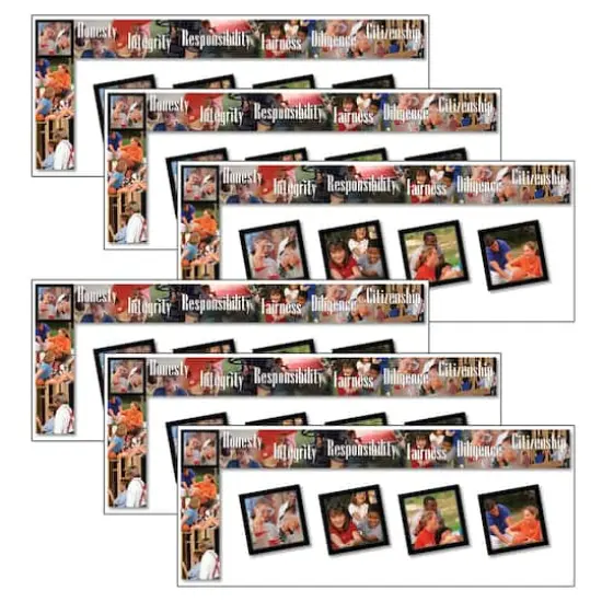 North Star Teacher Resources Character Education All Around the Board Trimmers, 258ft. {1}