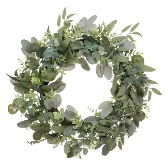 24" Spring Eucalyptus & Creeping Jenny Wreath {1}