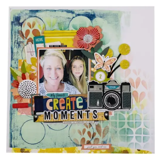 Vicki Boutin Print Shop Painted Backgrounds Mixed Media Paper Pad, 12" x 12" {5}