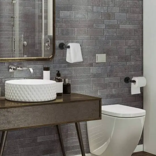 Wall-Mounted Industrial Pipe Toilet Paper Holder {4}