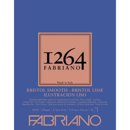 Fabriano&reg; 1264 Smooth Bristol Pad {2}