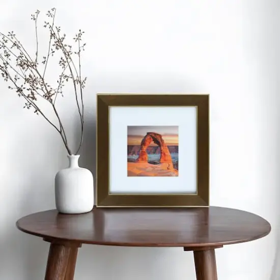 Gallery&trade; Walnut & Gold Trim Frame with Mat by Studio D&eacute;cor&reg; {3}