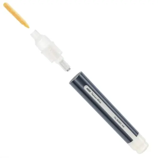 Arteza&reg; White Permanent Oil-Based Bullet Tip Markers, 12ct. {4}
