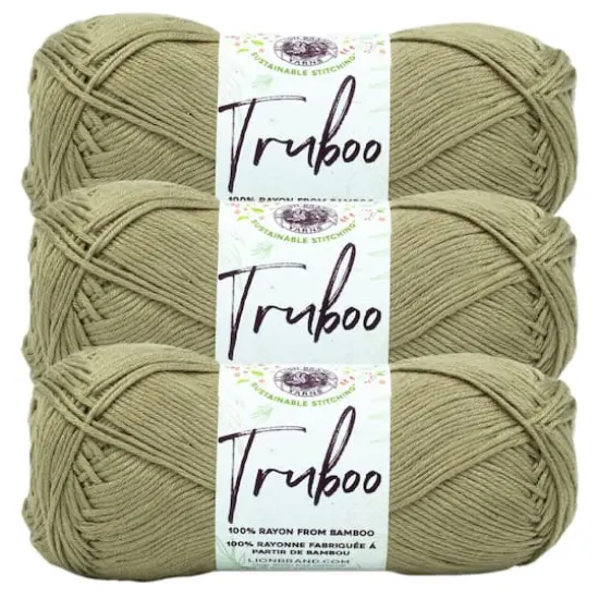 3 Pack Lion Brand&reg; Truboo Yarn Khaki {1}
