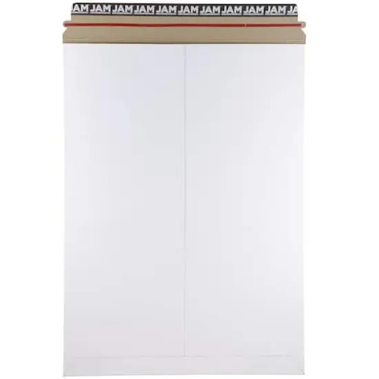 JAM Paper 13" x 18" Flat Photo Mailer Peel & Seal Closure Envelopes, 6ct. White {1}