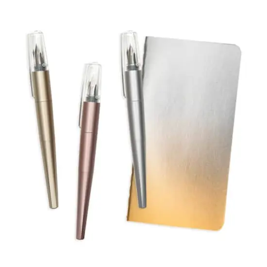 Modern Script Fountain Pens & Journal Set {3}