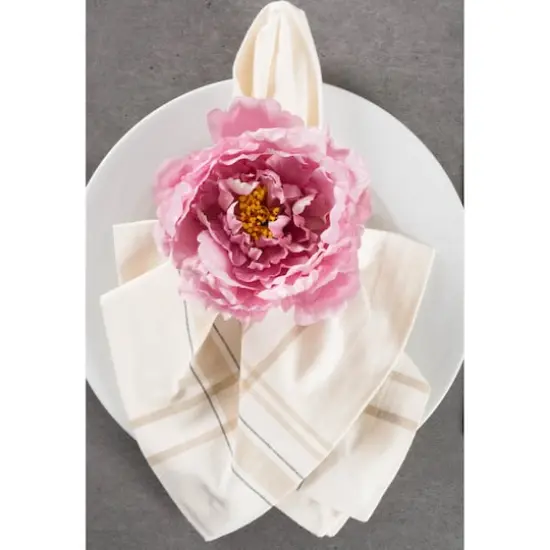 DII&reg; Peony Napkin Rings, 4ct. Pink {4}