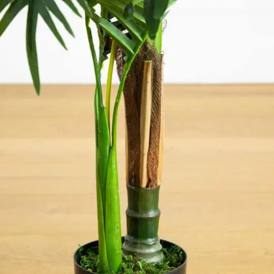 3ft. UV Resistant Artificial Double Robellini Palm Tree (Indoor/Outdoor) {6}