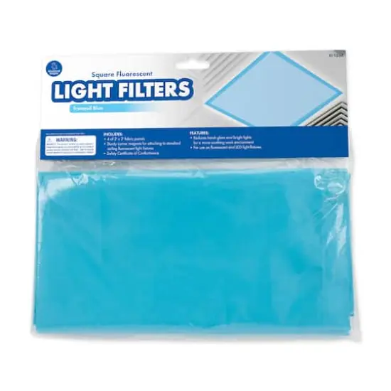 Educational Insights Tranquil Blue Square Fluorescent Light Filters {1}