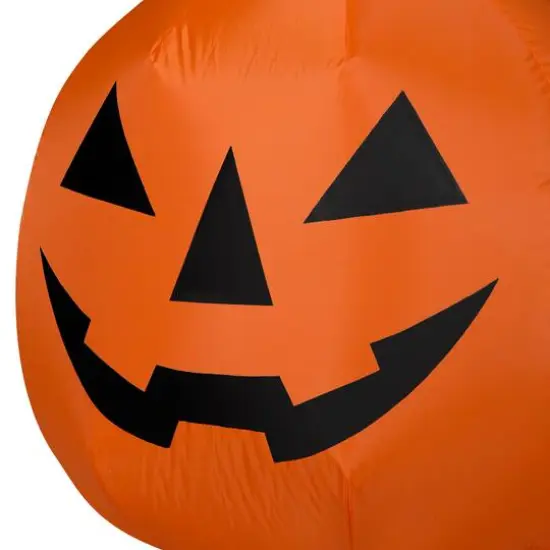 4.5ft. Airblown&reg; Halloween Inflatable Jack-O'-Lantern with Ghost {5}