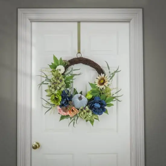 24'' Floral Decorated Harvest Wreath {3}