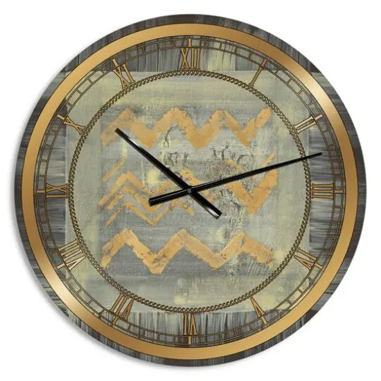 Designart Glam Abstract I Wall Clock {1}