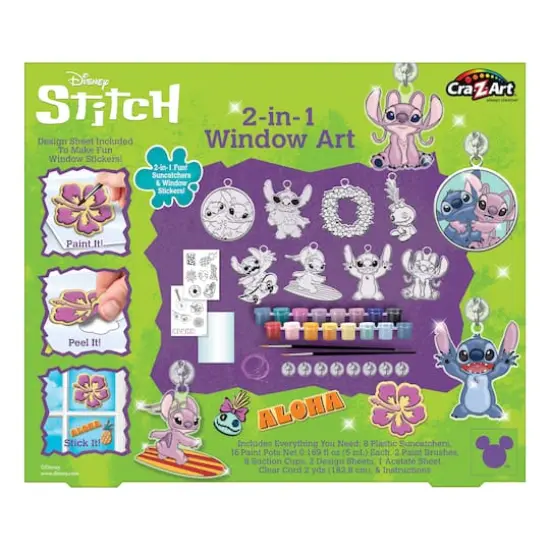 Cra-Z-Art&reg; Disney&reg; Stitch 2-in-1 Window Art Kit {7}