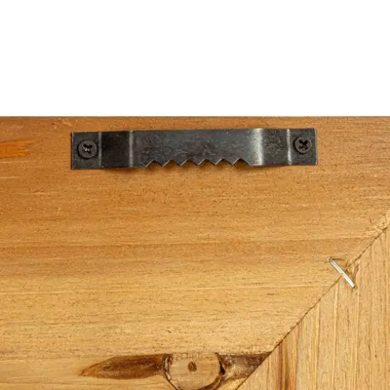 Hello Honey&reg; 26" Natural Rectangle Wall Mirror with Rattan Detail {8}