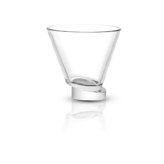 JoyJolt&reg; 8.6oz. Aqua Vitae Round Off Base Martini Glasses, 2ct. {4}