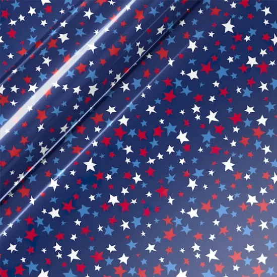 Siser&reg; EasyPatterns&reg; Plus Starfetti Heat Transfer Vinyl Blue {1}