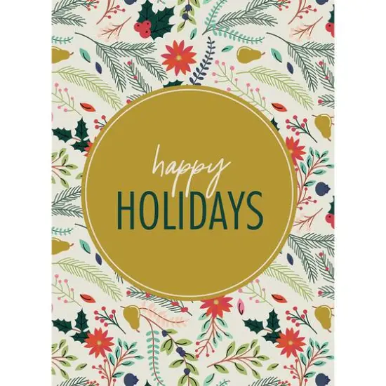 JAM Paper 6.25" x 4.625" Floral Tree Assorted Christmas Card Set, 24ct. {4}