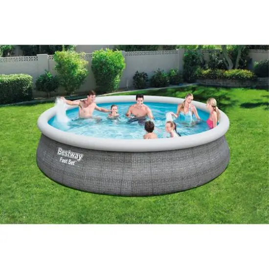 Bestway&reg; Fast Set&trade; 15ft. Round Inflatable Pool Set {6}