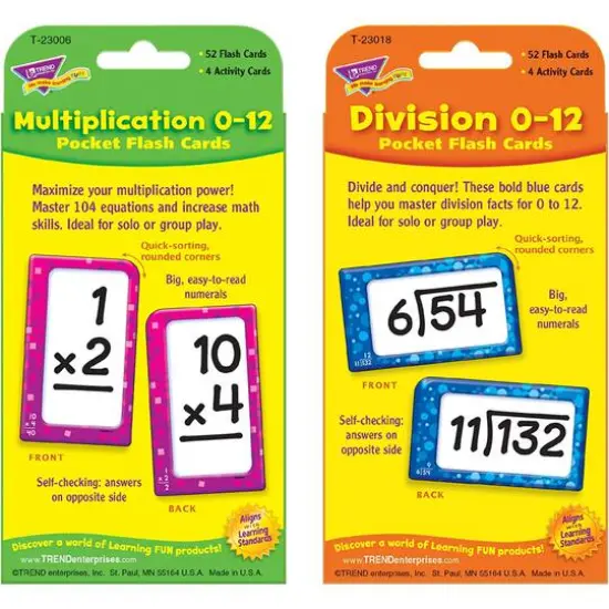 Trend Enterprises&reg; Multiplication & Division Bundle Set {3}