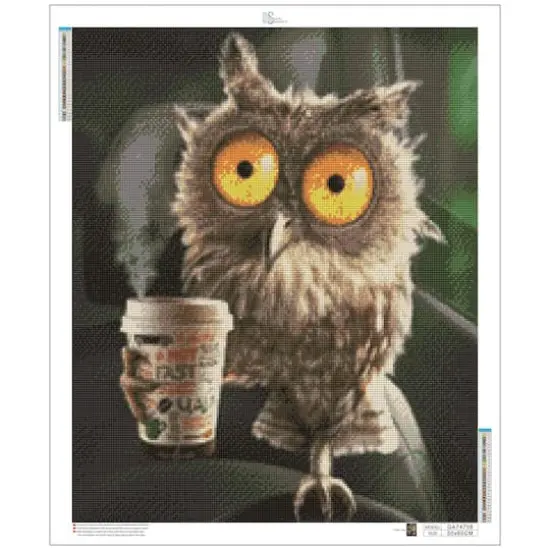 Sparkly Selections Java Owl Diamond Painting Kit, Round Diamonds {3}