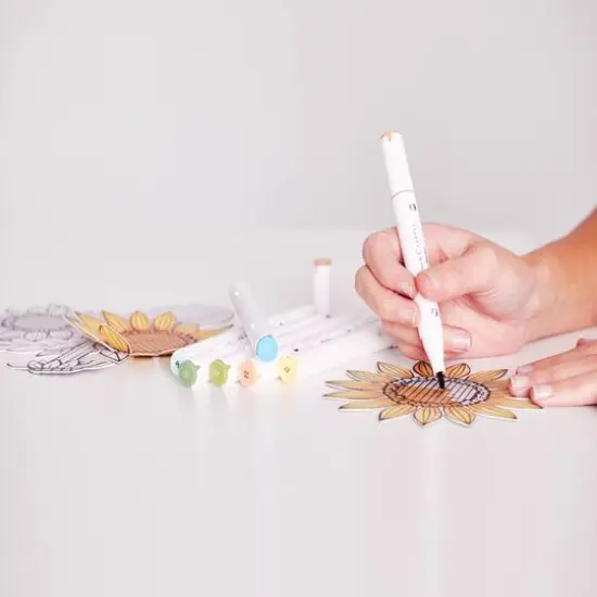 Faber-Castell&reg; Pop Up Coloring Sunflowers & Butterflies Bouquet Kit {3}