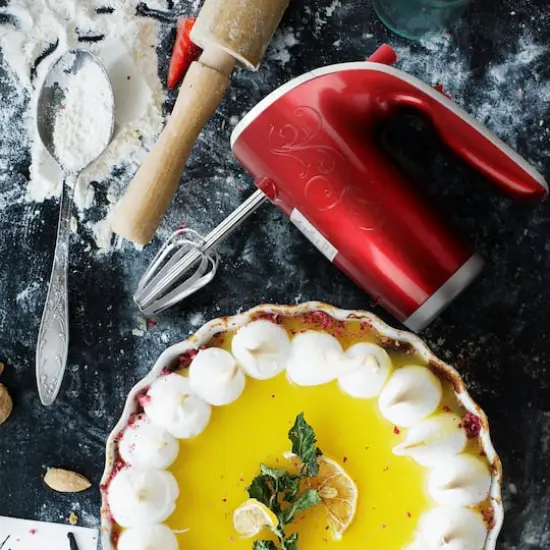 Better Chef Red 5-Speed Electric Hand Mixer {6}