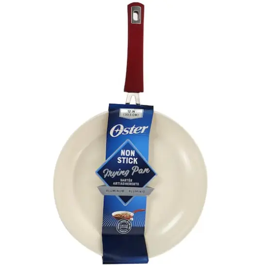 Oster Corbett 12'' Red Nonstick Aluminum Frying Pan {5}