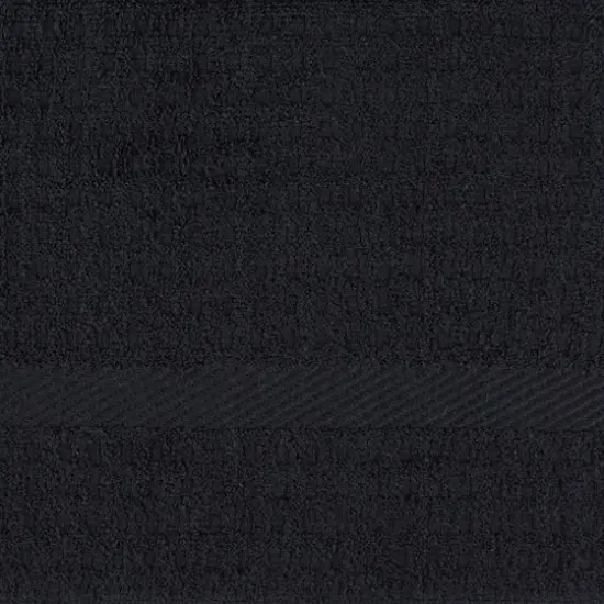 DII&reg; Solid Black Waffle Terry Dishtowel, 4ct. {5}
